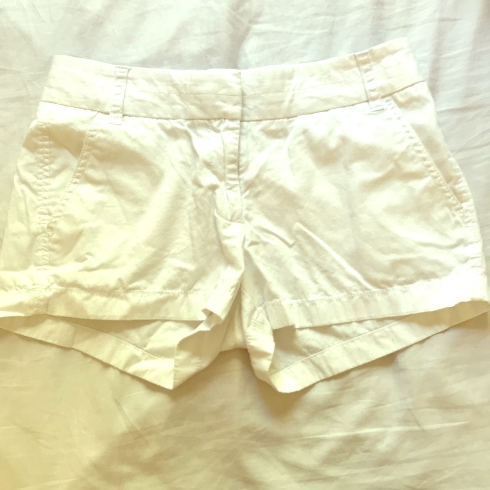 J Crew White Cargo Shorts
